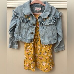Little Lass Dress with Jean Jacket